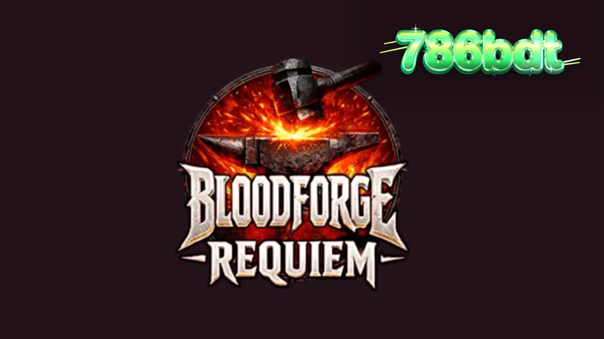 Bloodforge Requiem স্লটের অন্ধকার ফ্যান্টাসি থিম এবং জ্বলন্ত অ্যানভিল ডিজাইন